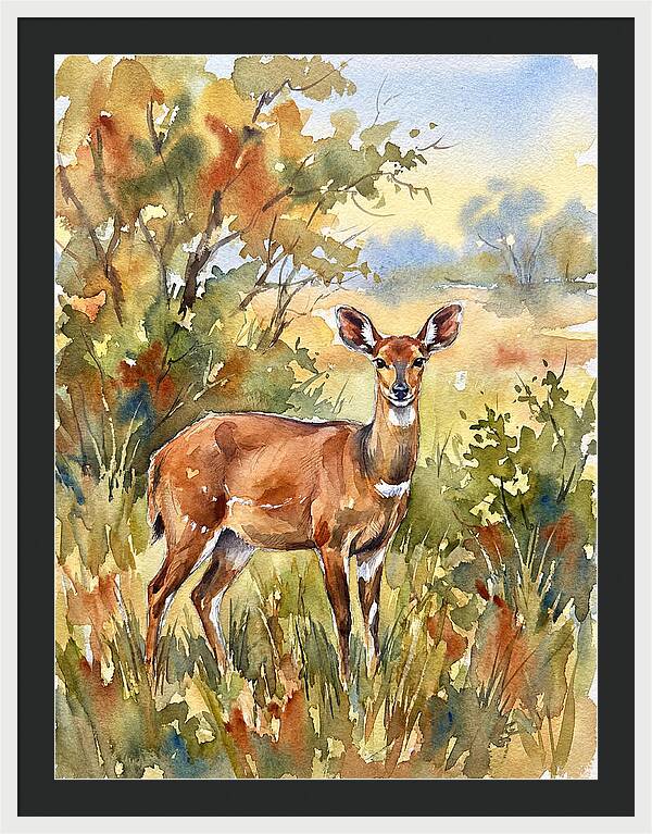Bushbuck In Natural Habitat