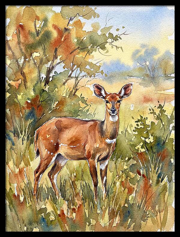 Bushbuck In Natural Habitat