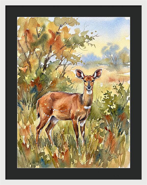 Bushbuck In Natural Habitat