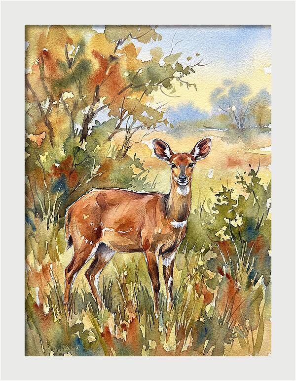 Bushbuck In Natural Habitat