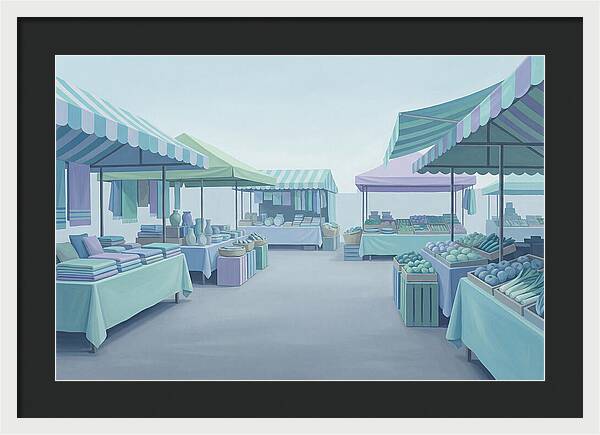 Bustling Street Market Scene