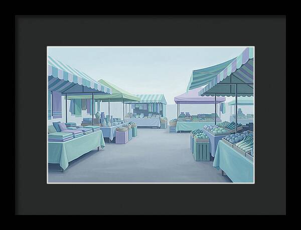 Bustling Street Market Scene