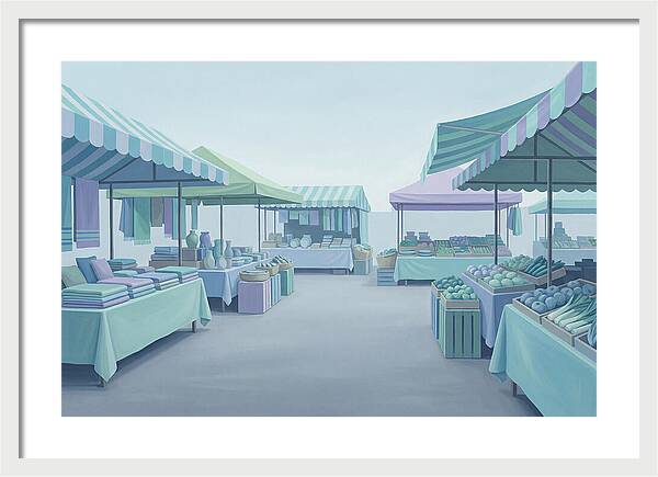 Bustling Street Market Scene