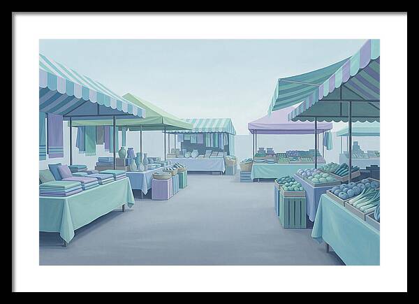 Bustling Street Market Scene