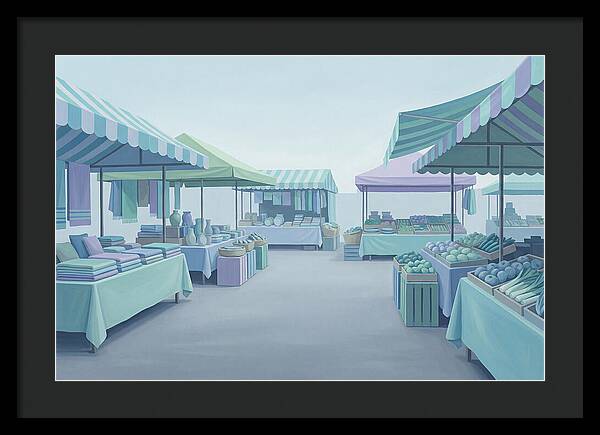 Bustling Street Market Scene