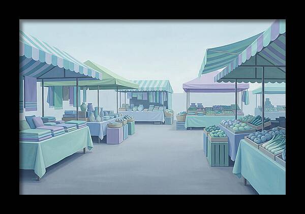 Bustling Street Market Scene