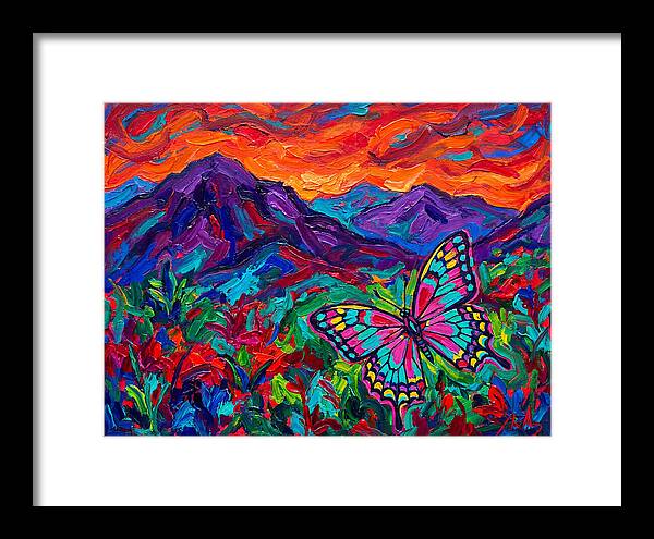 Butterfly In Vibrant Landscape