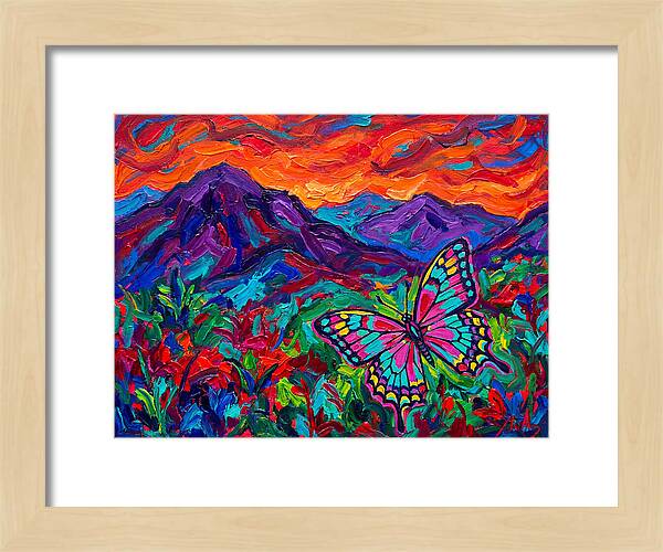 Butterfly In Vibrant Landscape