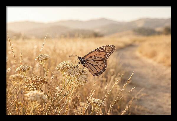 Butterfly Landing On Flower Blossom