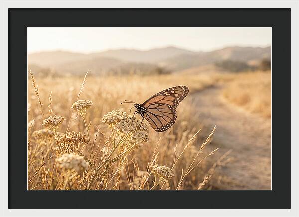 Butterfly Landing On Flower Blossom