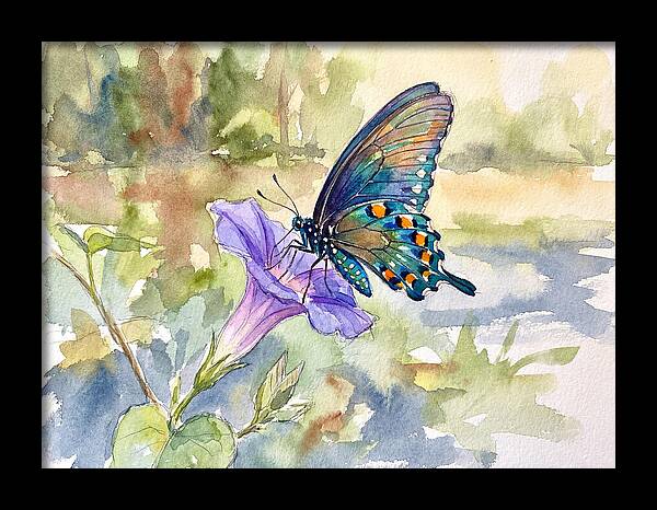 Butterfly On Blooming Flower