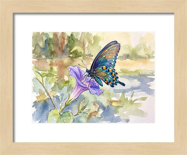 Butterfly On Blooming Flower