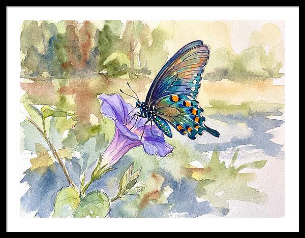 Butterfly On Blooming Flower