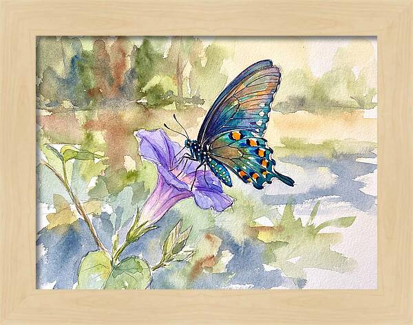 Butterfly On Blooming Flower