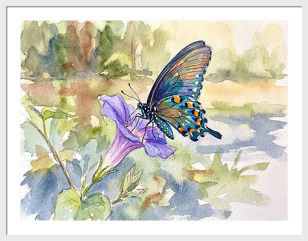 Butterfly On Blooming Flower