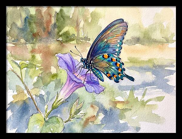 Butterfly On Blooming Flower