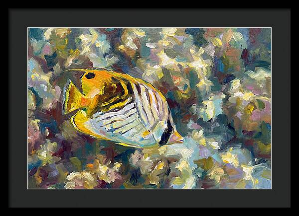 Butterflyfish Among Coral