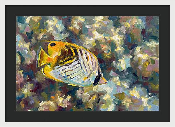 Butterflyfish Among Coral