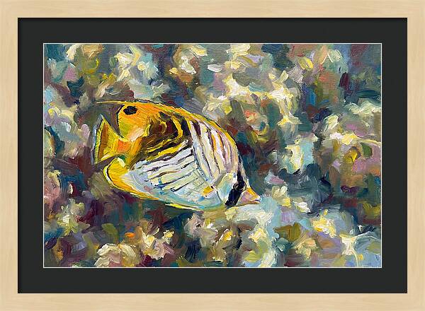 Butterflyfish Among Coral