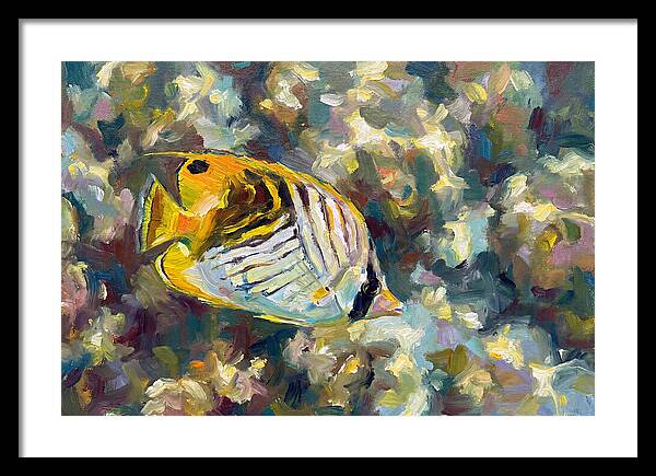Butterflyfish Among Coral