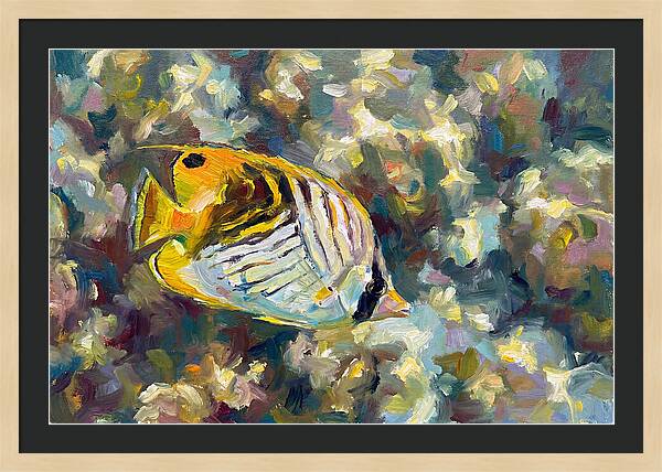 Butterflyfish Among Coral