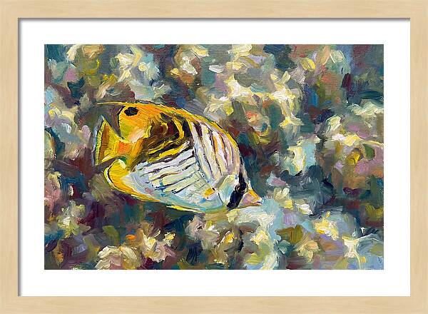 Butterflyfish Among Coral