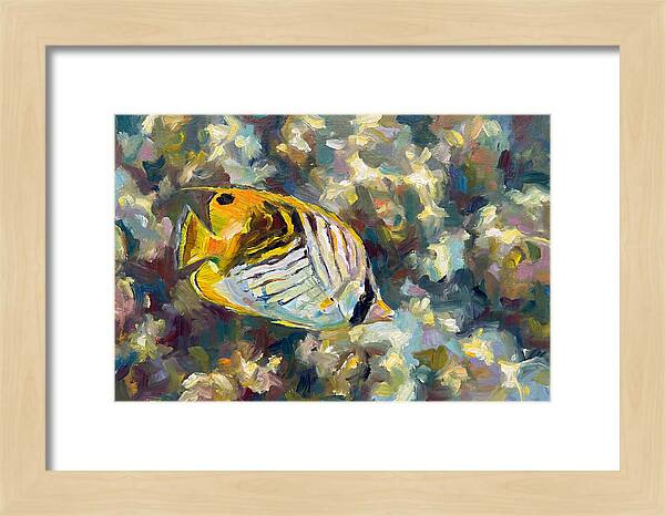 Butterflyfish Among Coral