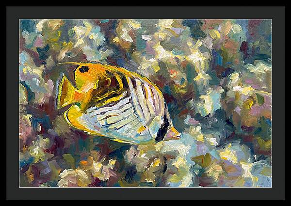 Butterflyfish Among Coral