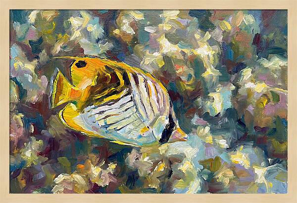 Butterflyfish Among Coral