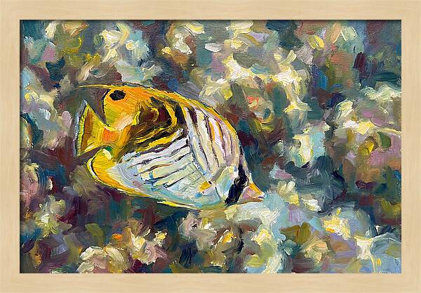 Butterflyfish Among Coral