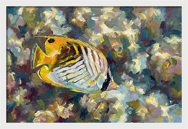 Butterflyfish Among Coral