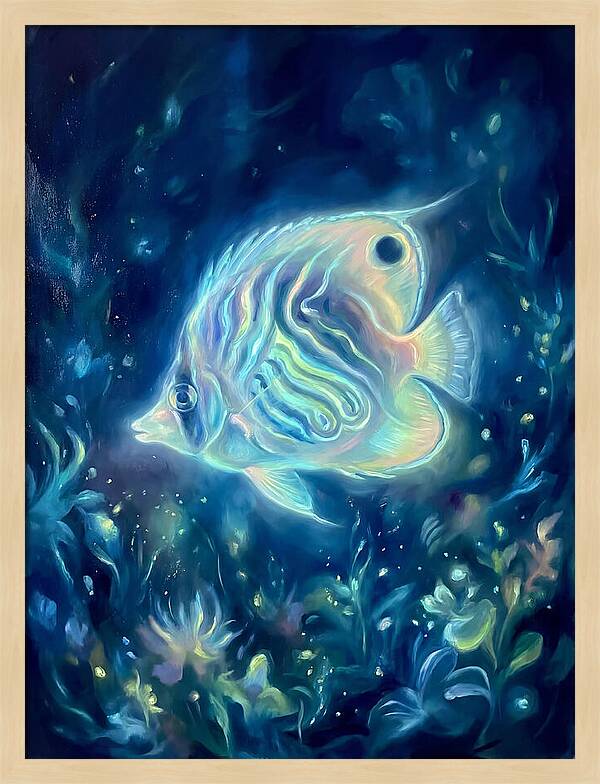 Butterflyfish In Blue Depths