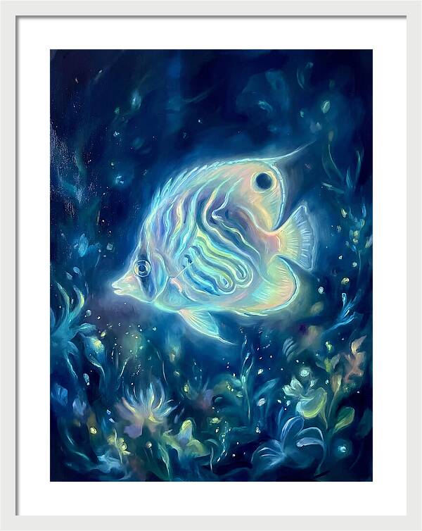 Butterflyfish In Blue Depths