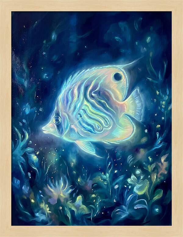Butterflyfish In Blue Depths