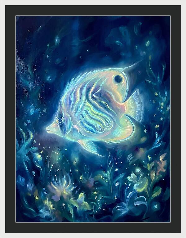 Butterflyfish In Blue Depths