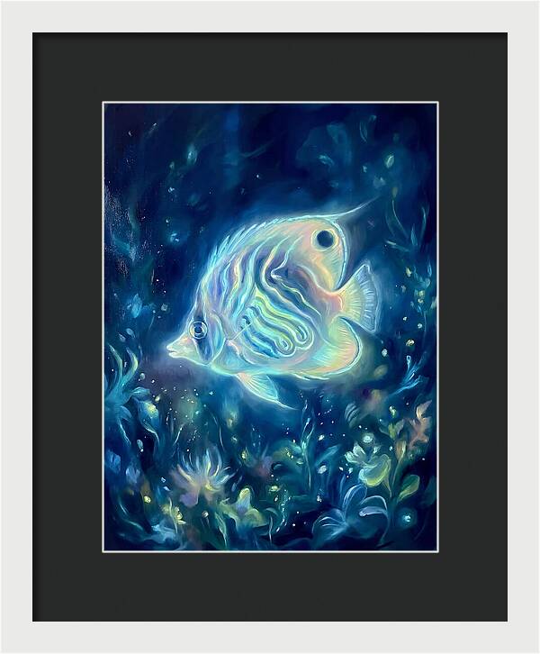 Butterflyfish In Blue Depths