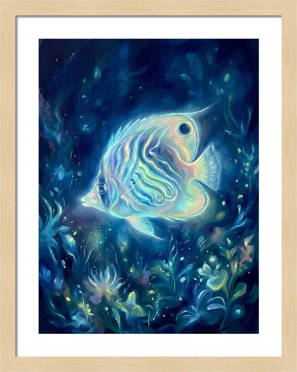 Butterflyfish In Blue Depths