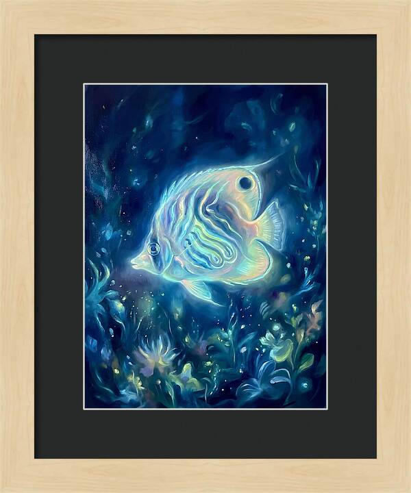 Butterflyfish In Blue Depths