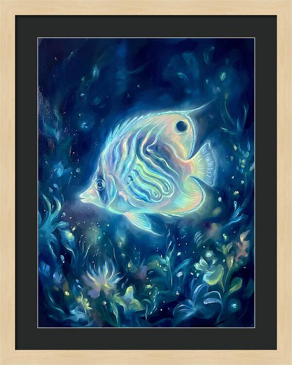 Butterflyfish In Blue Depths
