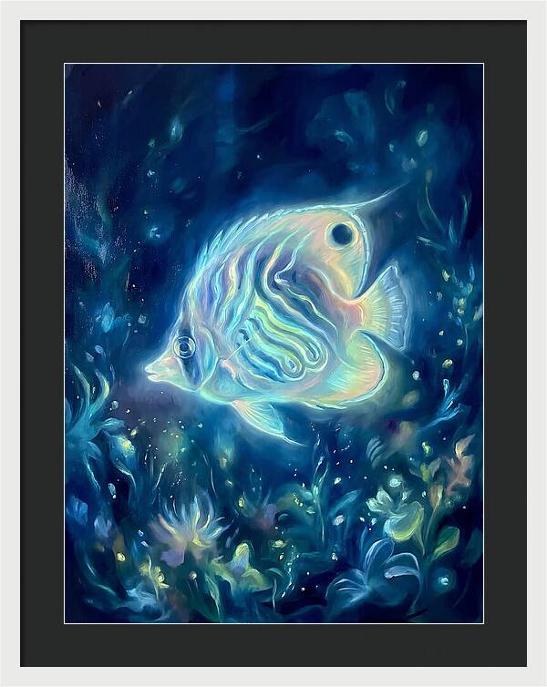 Butterflyfish In Blue Depths