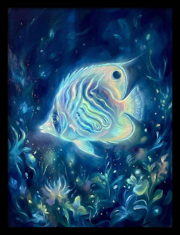 Butterflyfish In Blue Depths