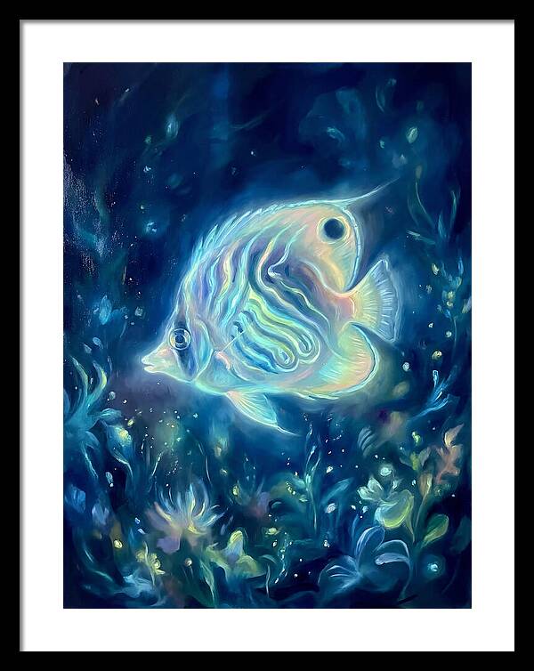 Butterflyfish In Blue Depths