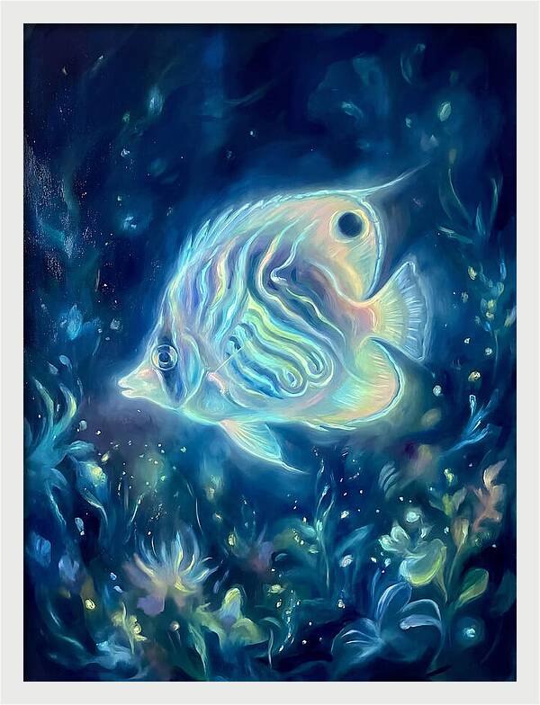Butterflyfish In Blue Depths
