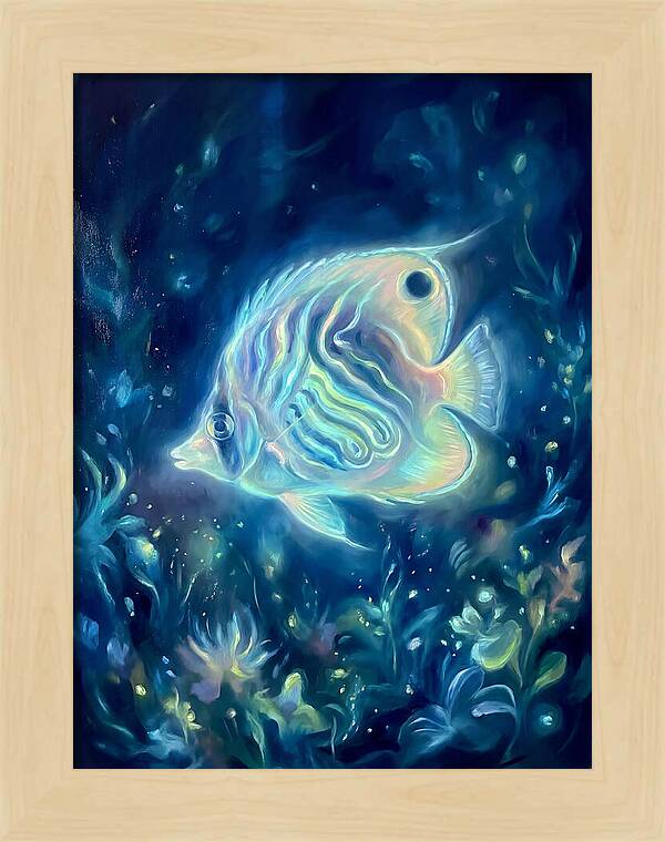 Butterflyfish In Blue Depths