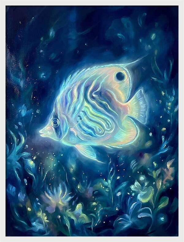 Butterflyfish In Blue Depths