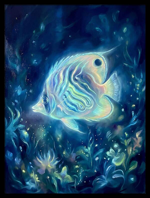Butterflyfish In Blue Depths