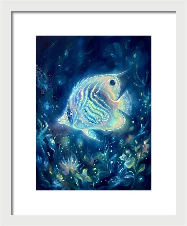 Butterflyfish In Blue Depths