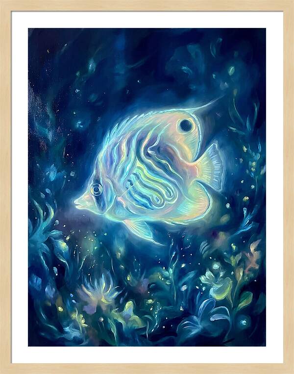 Butterflyfish In Blue Depths