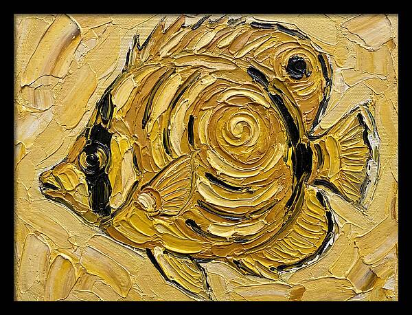 Butterflyfish In Golden Swirls
