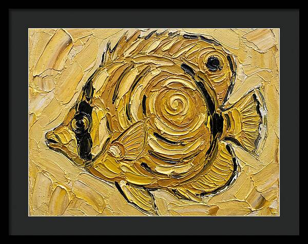 Butterflyfish In Golden Swirls